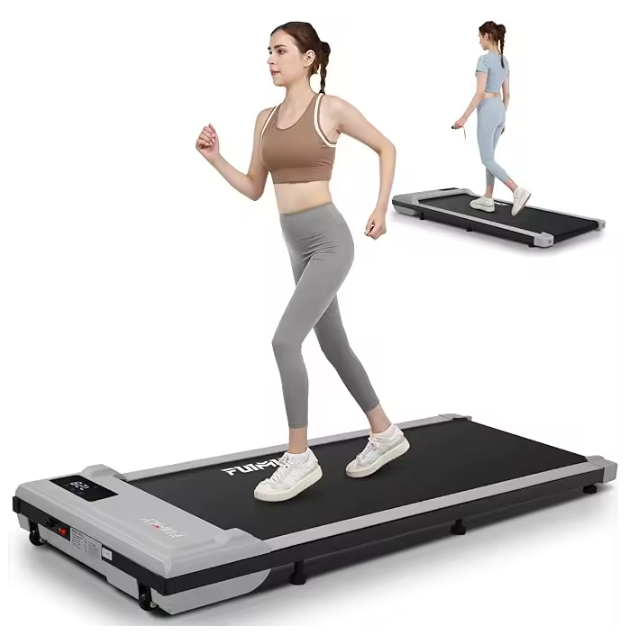 2.5HP Under Desk Treadmill, 300 lbs Capacity Portable Walking Pad with Remote for Home Use