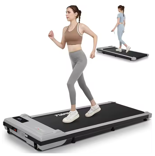 2.5HP Under Desk Treadmill, 300 lbs Capacity Portable Walking Pad with Remote for Home Use