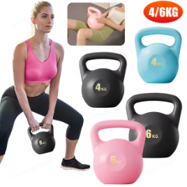 4/6kg Water-filled Kettlebell Soft Kettle Bell Weights Anti Slip Grip Kettlebell Weights Dumbbell Weights for Strength Training