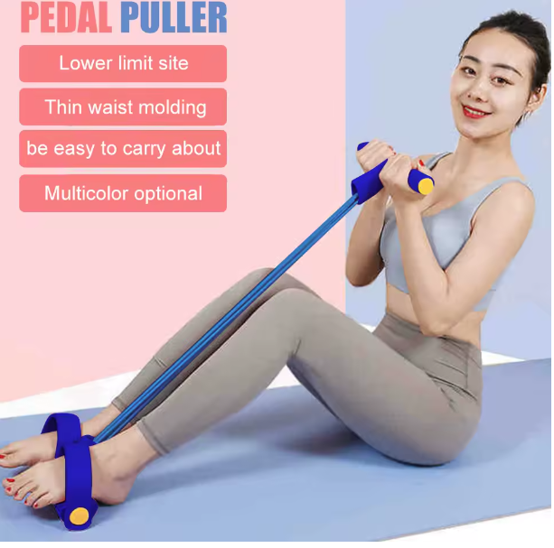 TPE Elastic Resistance Training Band Leg Sit-up Pedal Rally Fitness Pull Rope