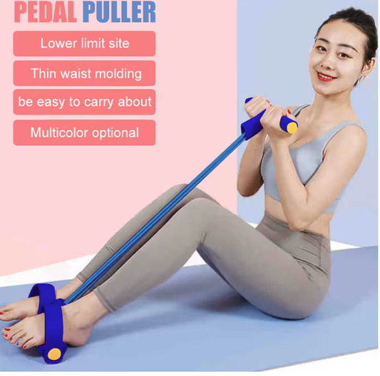 TPE Elastic Resistance Training Band Leg Sit-up Pedal Rally Fitness Pull Rope