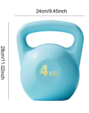 4/6kg Water-filled Kettlebell Soft Kettle Bell Weights Anti Slip Grip Kettlebell Weights Dumbbell Weights for Strength Training