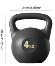 4/6kg Water-filled Kettlebell Soft Kettle Bell Weights Anti Slip Grip Kettlebell Weights Dumbbell Weights for Strength Training