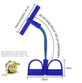 TPE Elastic Resistance Training Band Leg Sit-up Pedal Rally Fitness Pull Rope