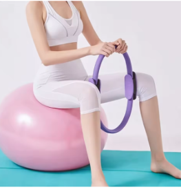 Yoga Fitness Ring Circle Pilates Women Girl Exercise Home Resistance Elasticity Yoga Ring Circle Gym Workout Pilates Accessories
