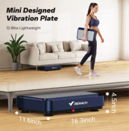 MERACH Vibration Plate Exercise Machine Vibration Plate for Lymphatic Drainage Relieve Pain Help Sleep Fat Burning & Weight Loss