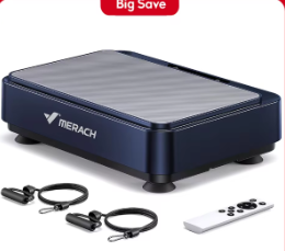 MERACH Vibration Plate Exercise Machine Vibration Plate for Lymphatic Drainage Relieve Pain Help Sleep Fat Burning & Weight Loss