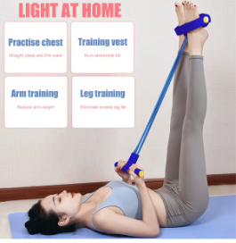 TPE Elastic Resistance Training Band Leg Sit-up Pedal Rally Fitness Pull Rope