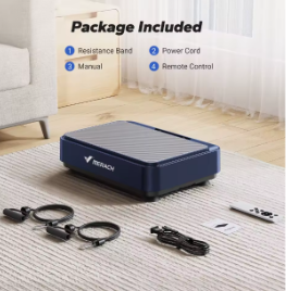 MERACH Vibration Plate Exercise Machine Vibration Plate for Lymphatic Drainage Relieve Pain Help Sleep Fat Burning & Weight Loss